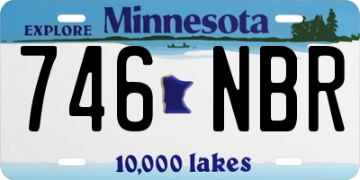 MN license plate 746NBR