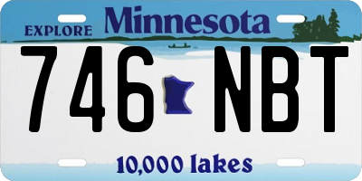 MN license plate 746NBT