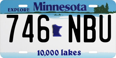 MN license plate 746NBU