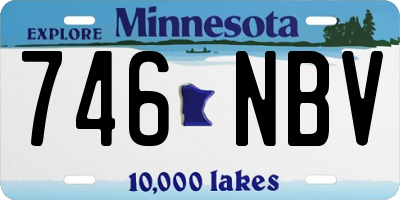 MN license plate 746NBV