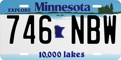 MN license plate 746NBW