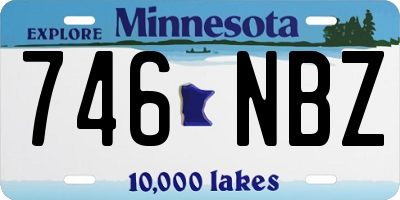 MN license plate 746NBZ