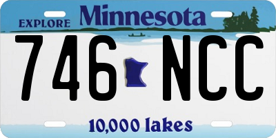 MN license plate 746NCC