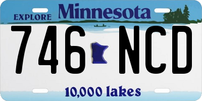 MN license plate 746NCD