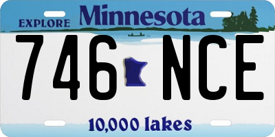 MN license plate 746NCE