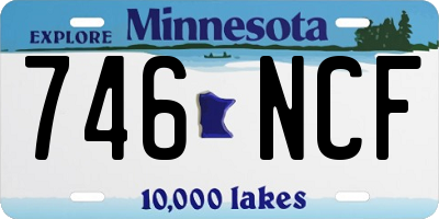 MN license plate 746NCF