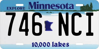 MN license plate 746NCI