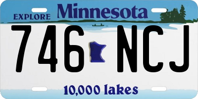MN license plate 746NCJ