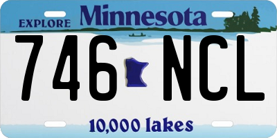 MN license plate 746NCL