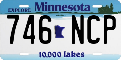 MN license plate 746NCP