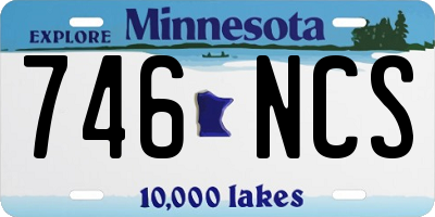 MN license plate 746NCS
