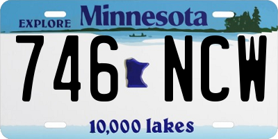 MN license plate 746NCW