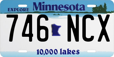 MN license plate 746NCX