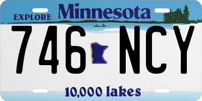 MN license plate 746NCY