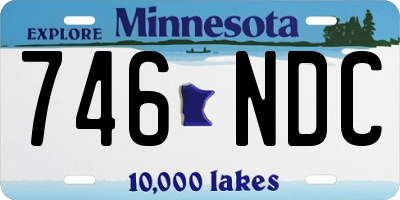 MN license plate 746NDC