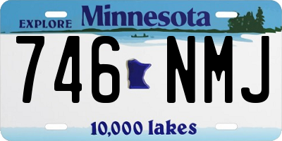 MN license plate 746NMJ