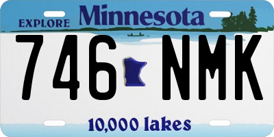 MN license plate 746NMK