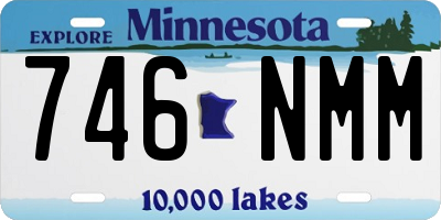 MN license plate 746NMM