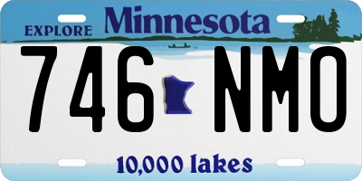 MN license plate 746NMO