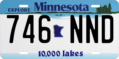 MN license plate 746NND