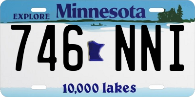 MN license plate 746NNI