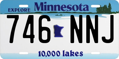 MN license plate 746NNJ