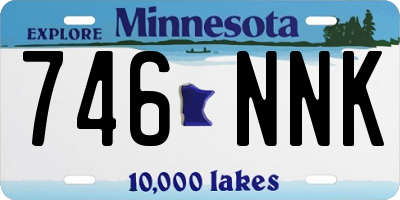 MN license plate 746NNK
