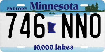 MN license plate 746NNO