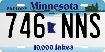 MN license plate 746NNS