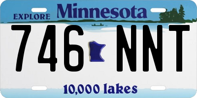 MN license plate 746NNT