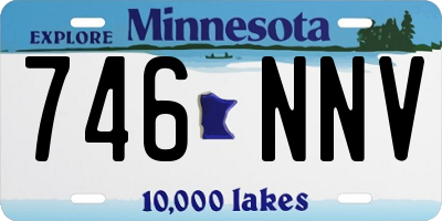 MN license plate 746NNV