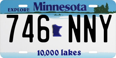 MN license plate 746NNY