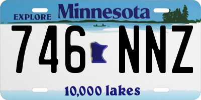 MN license plate 746NNZ