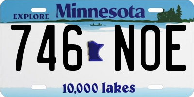MN license plate 746NOE