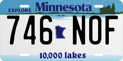 MN license plate 746NOF