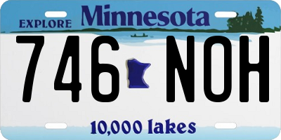 MN license plate 746NOH