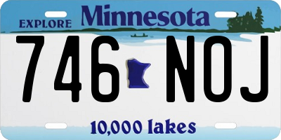 MN license plate 746NOJ