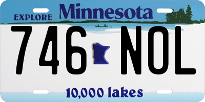 MN license plate 746NOL