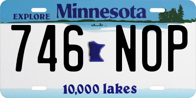 MN license plate 746NOP