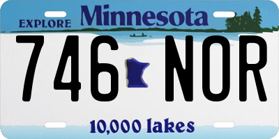 MN license plate 746NOR