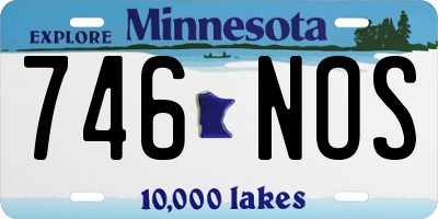 MN license plate 746NOS