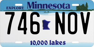MN license plate 746NOV