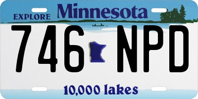 MN license plate 746NPD