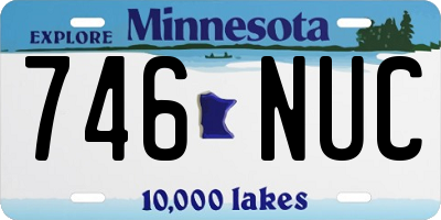 MN license plate 746NUC