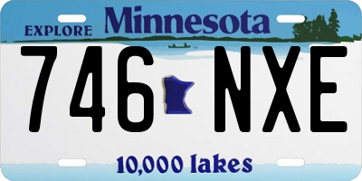 MN license plate 746NXE