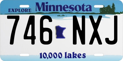 MN license plate 746NXJ
