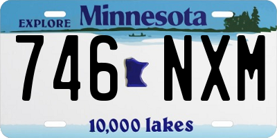 MN license plate 746NXM