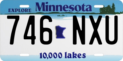 MN license plate 746NXU