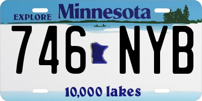 MN license plate 746NYB