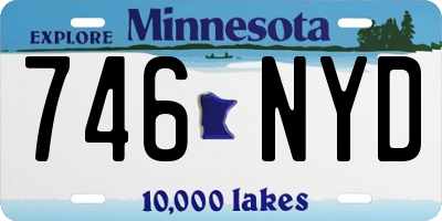 MN license plate 746NYD
